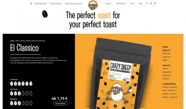 Omnichannel-Konzept für das Startup Crazy Sheep
