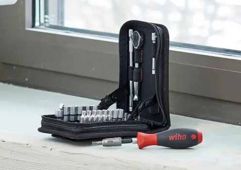 40-tlg. Wiha Steckschlüssel- und Bit Set ¼”
