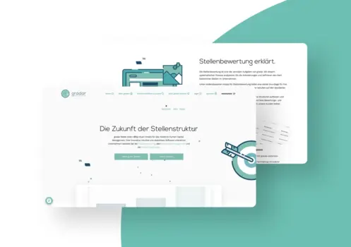 Ein echter Volltreffer - Website Redesign für gradar.com