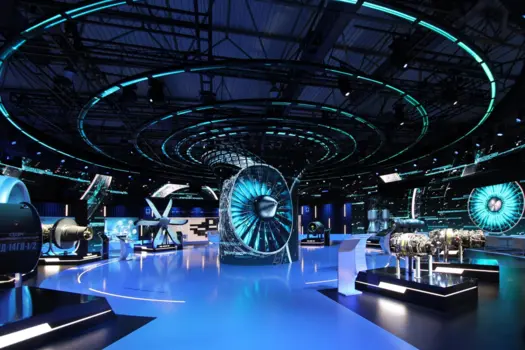 Pavilion of the United Engine Corporation (UEC) at Moscow Aerospace Show MAKS 2021