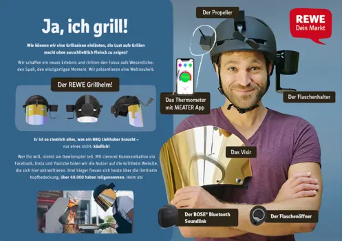 Der REWE Grillhelm
