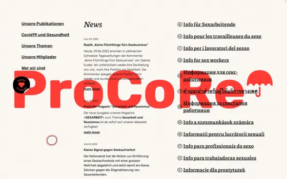 ProCoRe – Nationale Geschäftsstelle Sexarbeit