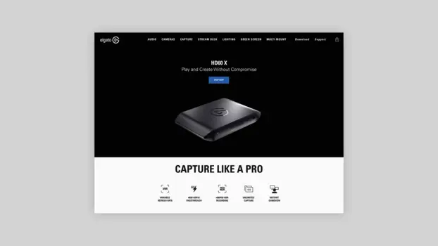 Elgato HD60 X Website