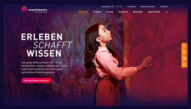 experimenta Website Relaunch