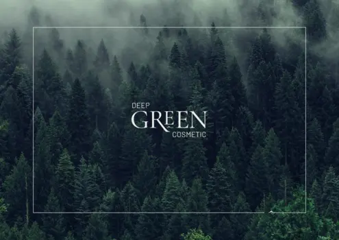 Deep Green Cosmetic Branding