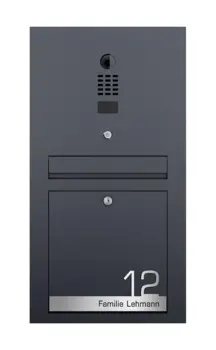 Frabox Unterputz-Briefkasten ICONIC mit DoorBird-Videotechnik