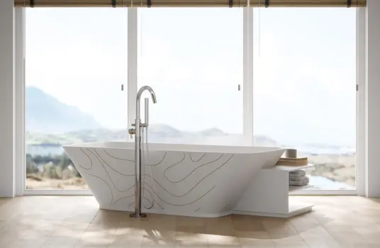 Freistehende Badewanne aus VARICOR®