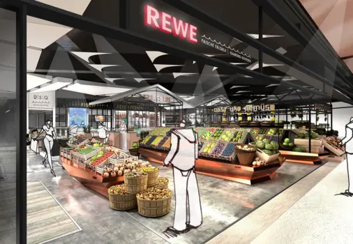 Rewe Überseequartier Hamburg