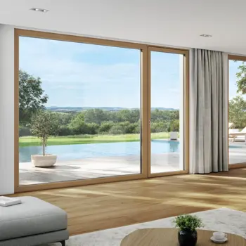 HF 520 Holz-Aluminium Designfenster