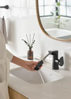 Aspirations™ Single-Handle Pull-Out Bathroom Faucet With Lever Handle