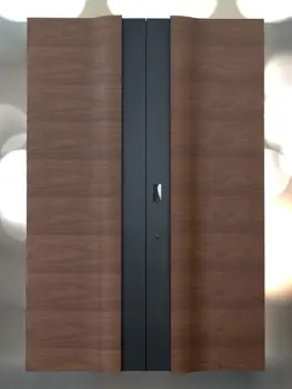 "Ripple" Dynamic Aesthetic Innovative Structure Armored Double-Opening-Door