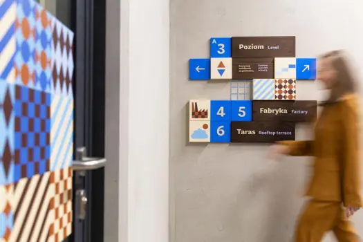 E. Wedel Chocolate Factory Wayfinding