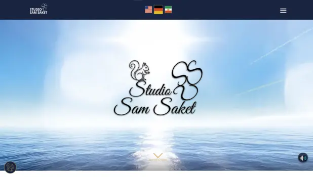 Sam Saket Studio – Multilinguales Portfolio & visuelle Identität