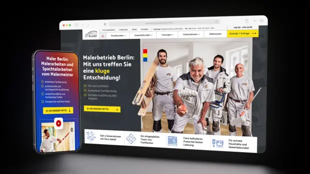 Website Malerbetrieb Kluge