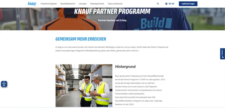 Knauf Digitales Partnerprogramm